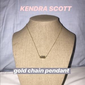 Gold Chained Kendra Pendant